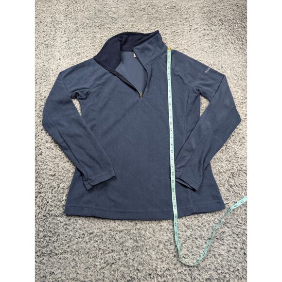 Columbia Sweater Men Small Blue Fleece Winter Ski Coat Outdoor Casual Pullover - Picture 4 of 6